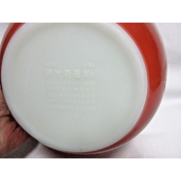 Vintage Pyrex 402 Autumn Harvest Wheat Pattern Nesting Mixing Bowl 1.5 Qt. USA - Picture 7 of 9